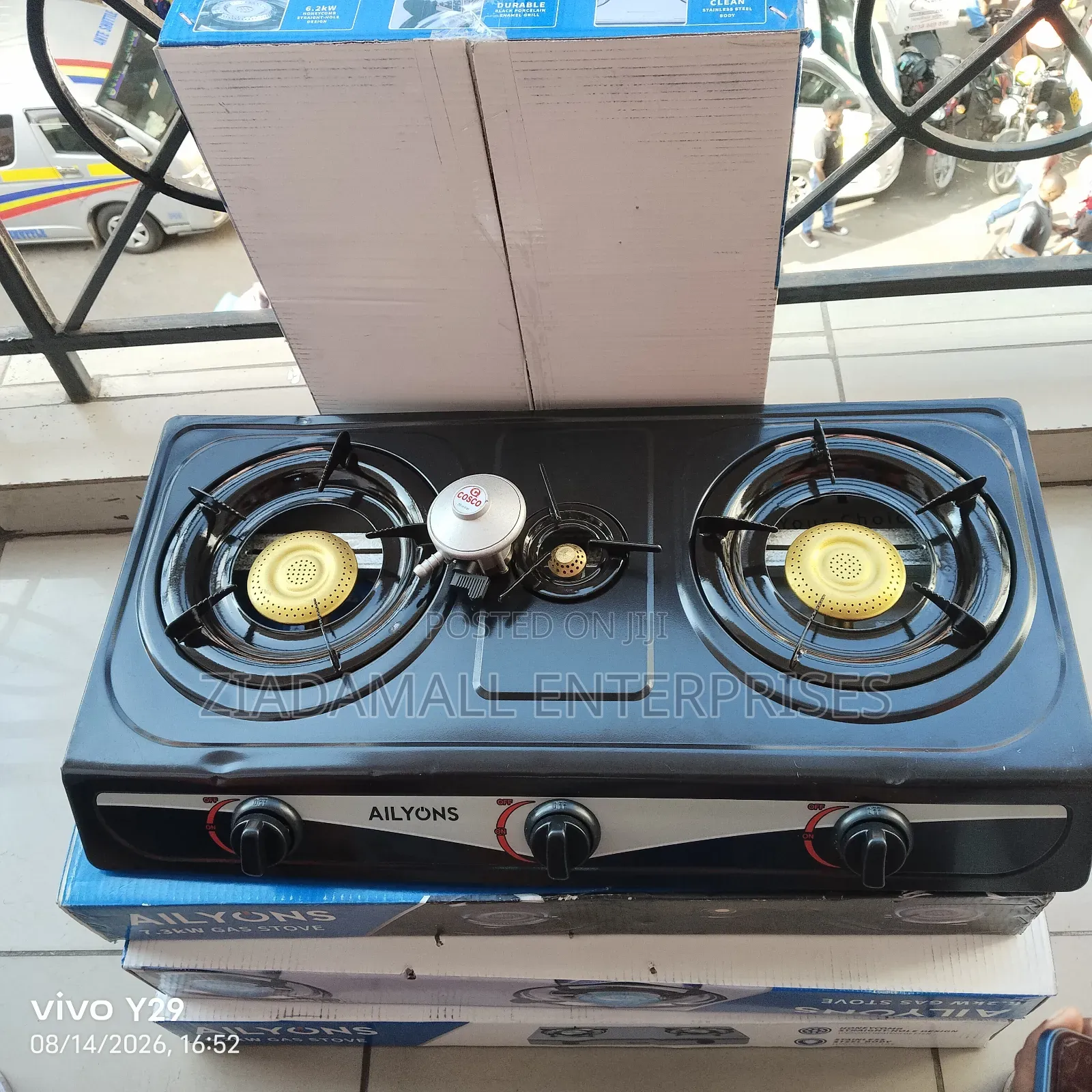 Automatic Ignition 3burner Cooker.