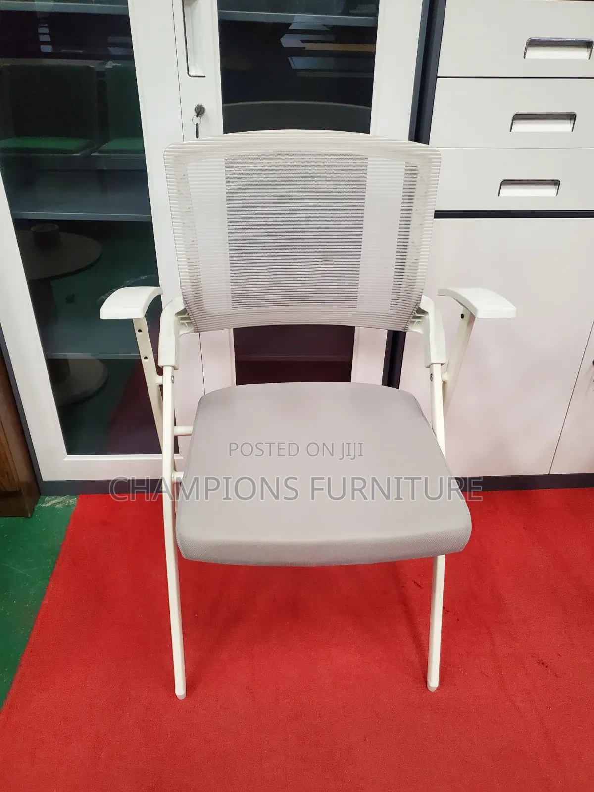 Grey Mesh Training/Visitors Chair