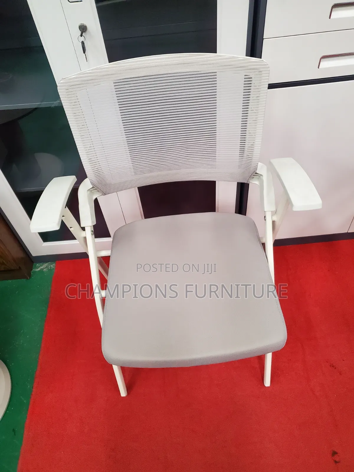 Grey Mesh Training/Visitors Chair