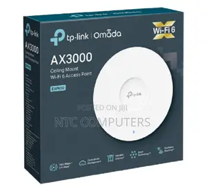 TP Link EAP650 Omada WiFi 6 AX3000 Wireless Ceiling Mount Access Point