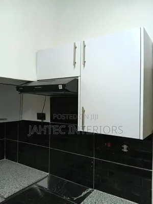 Modern Kitchen Cabinet and Curtains