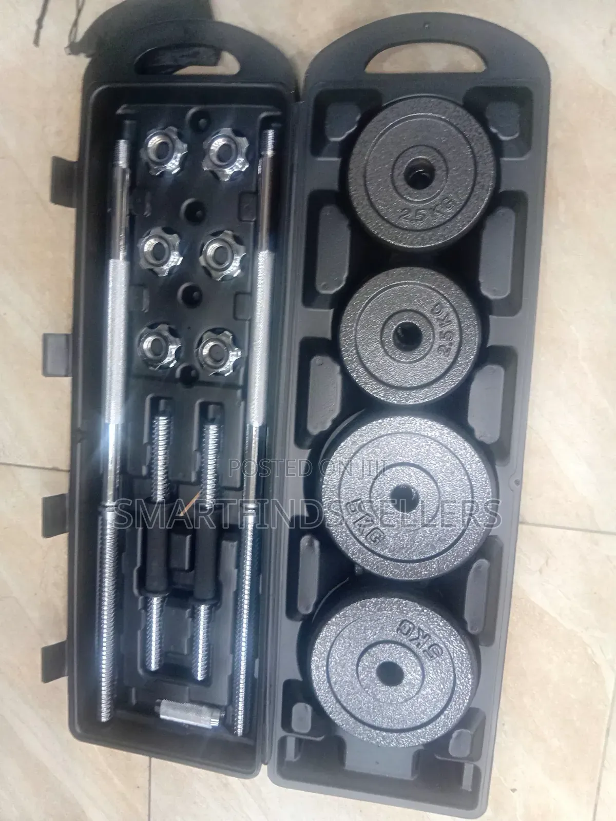 50KG Cast Iron Dumbbells – Durable Strength Training Set