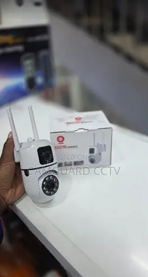 V380 Pro Dual Lens W3ireless PTZ CCTV Security Camera Wall Mounted