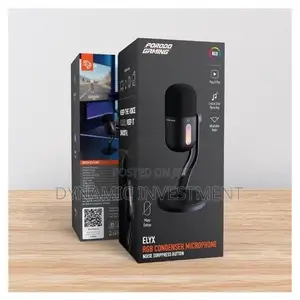 Porodo Gaming RGB Condenser Microphone With Noise Surppress Button