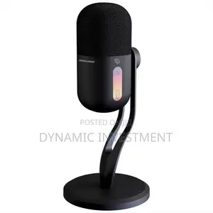 Porodo Gaming RGB Condenser Microphone With Noise Surppress Button