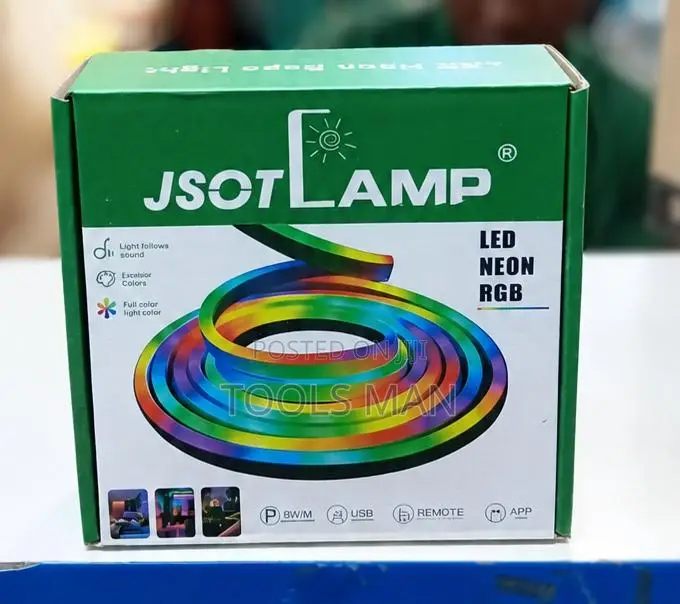 5m RGB LED Neon Strip Light Remote App Control.JSOT Snake Lamp