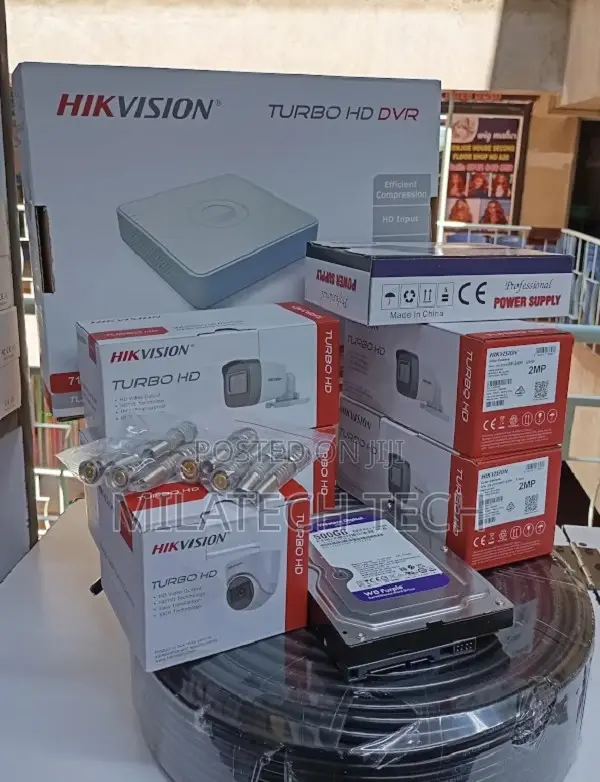 Hikvision 4 Camera CCTV System Ready to Install
