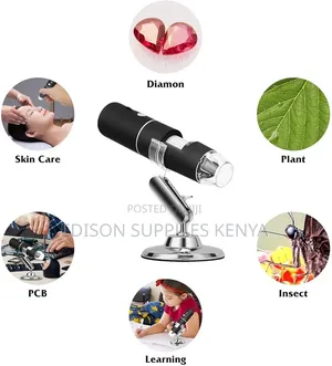 Mini USB Digital Handheld Microscope, 8 LED Wireless Endoscope Camera
