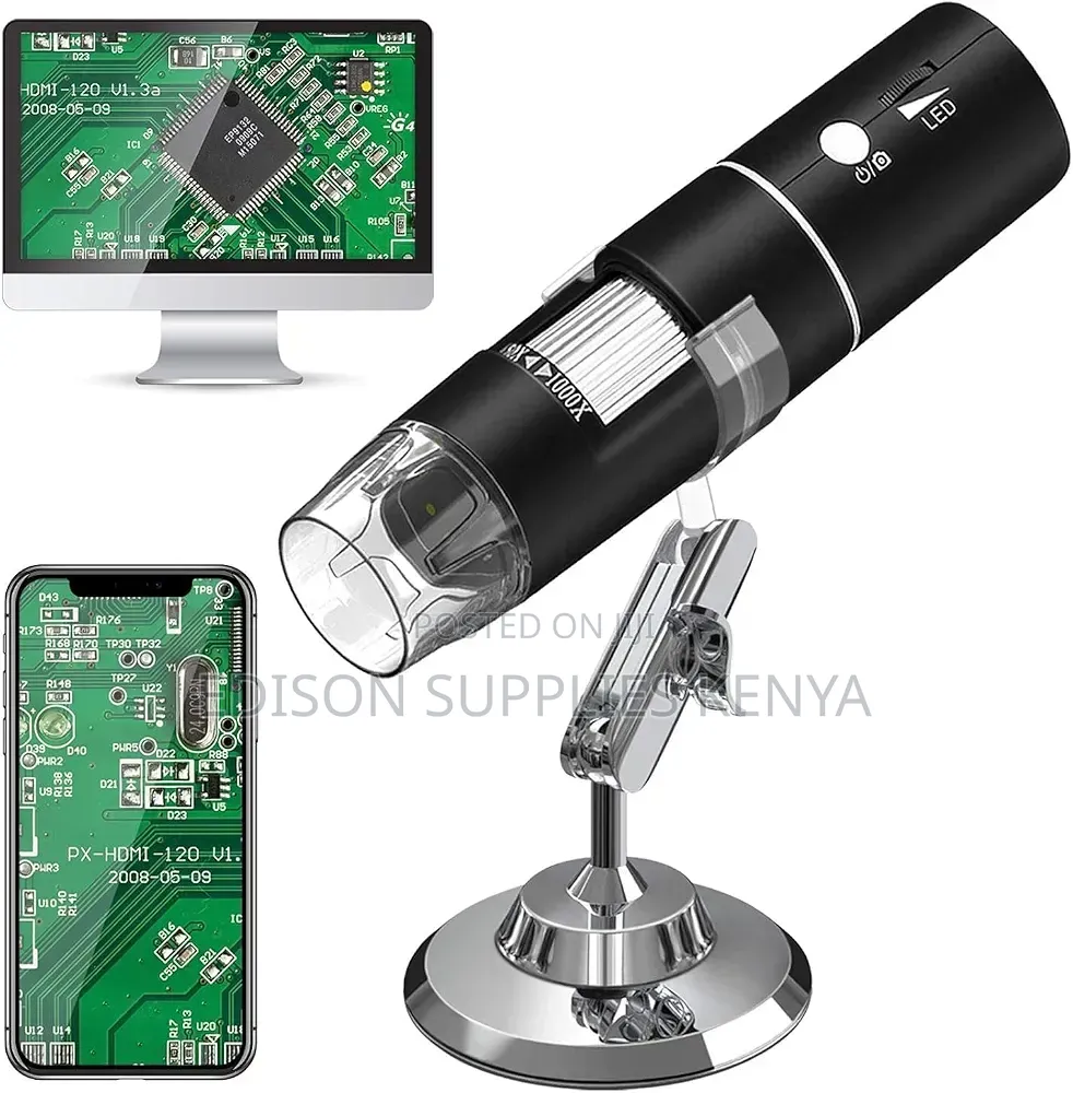 Mini USB Digital Handheld Microscope, 8 LED Wireless Endoscope Camera