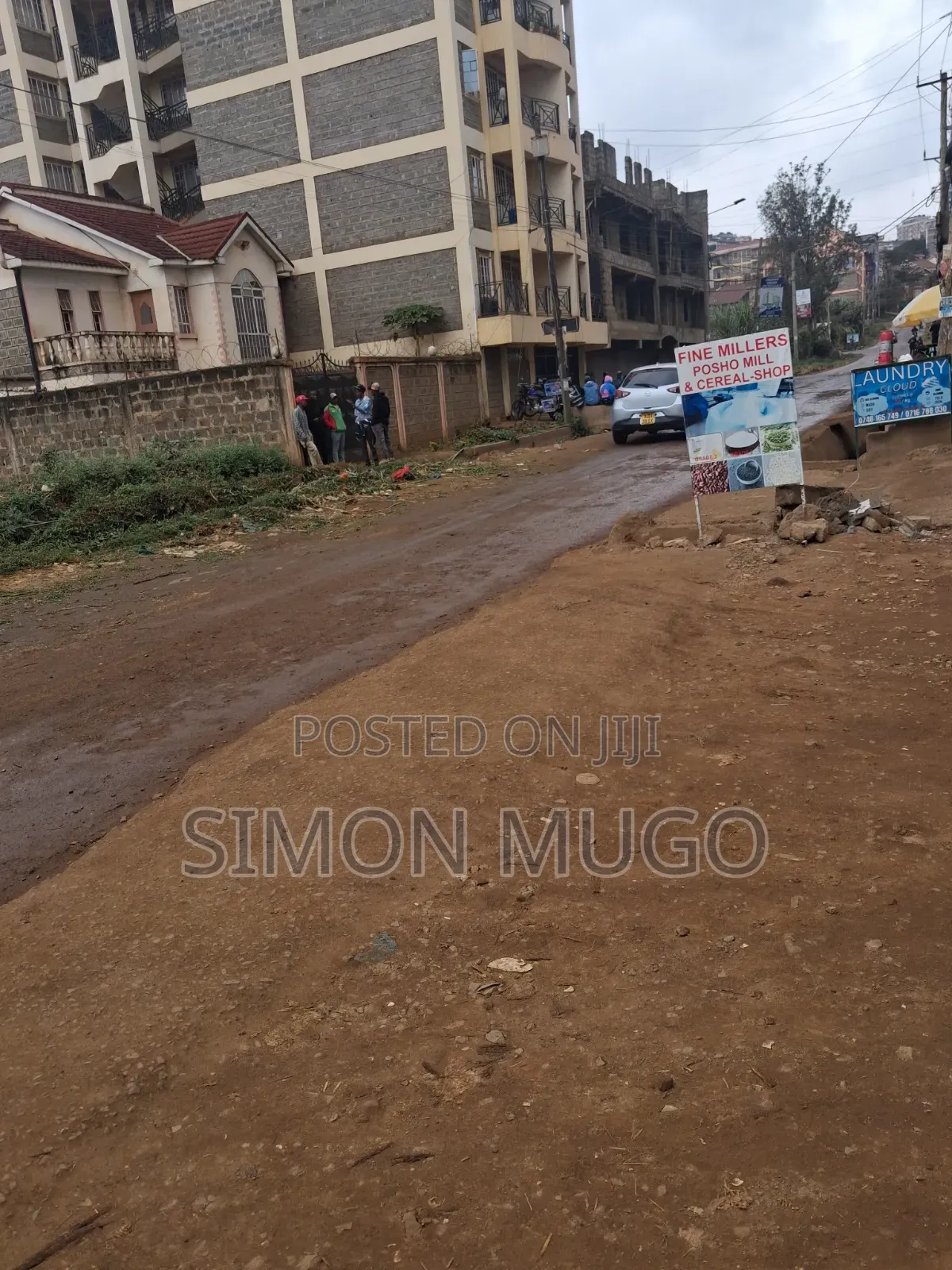 Kasarani Clay Works Prime Commercial Corner Plot on Tarmac