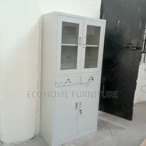 Office Cabinet – Glass Door Filing Storage Cabinet With Drawers