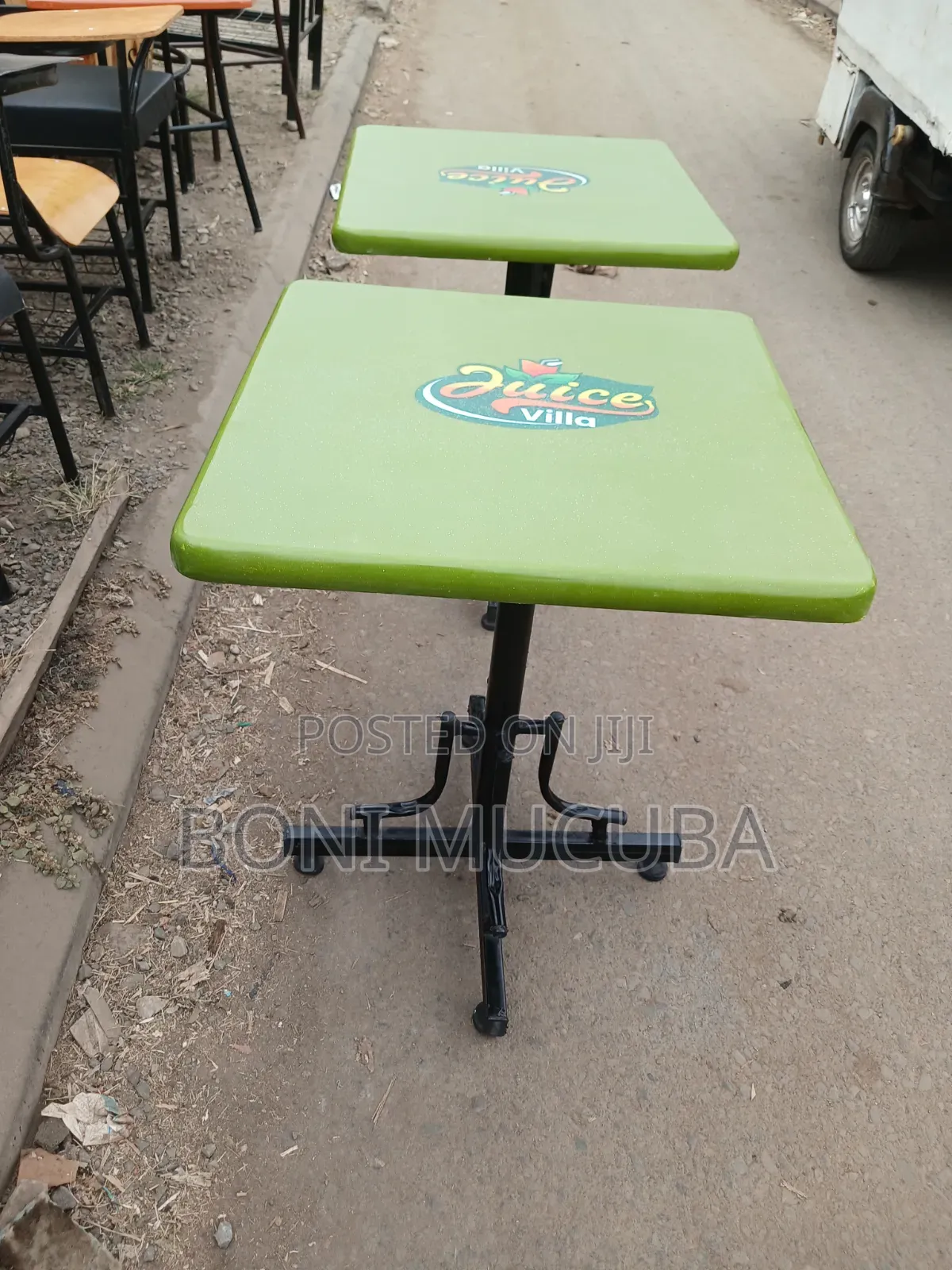 Square Green Tables