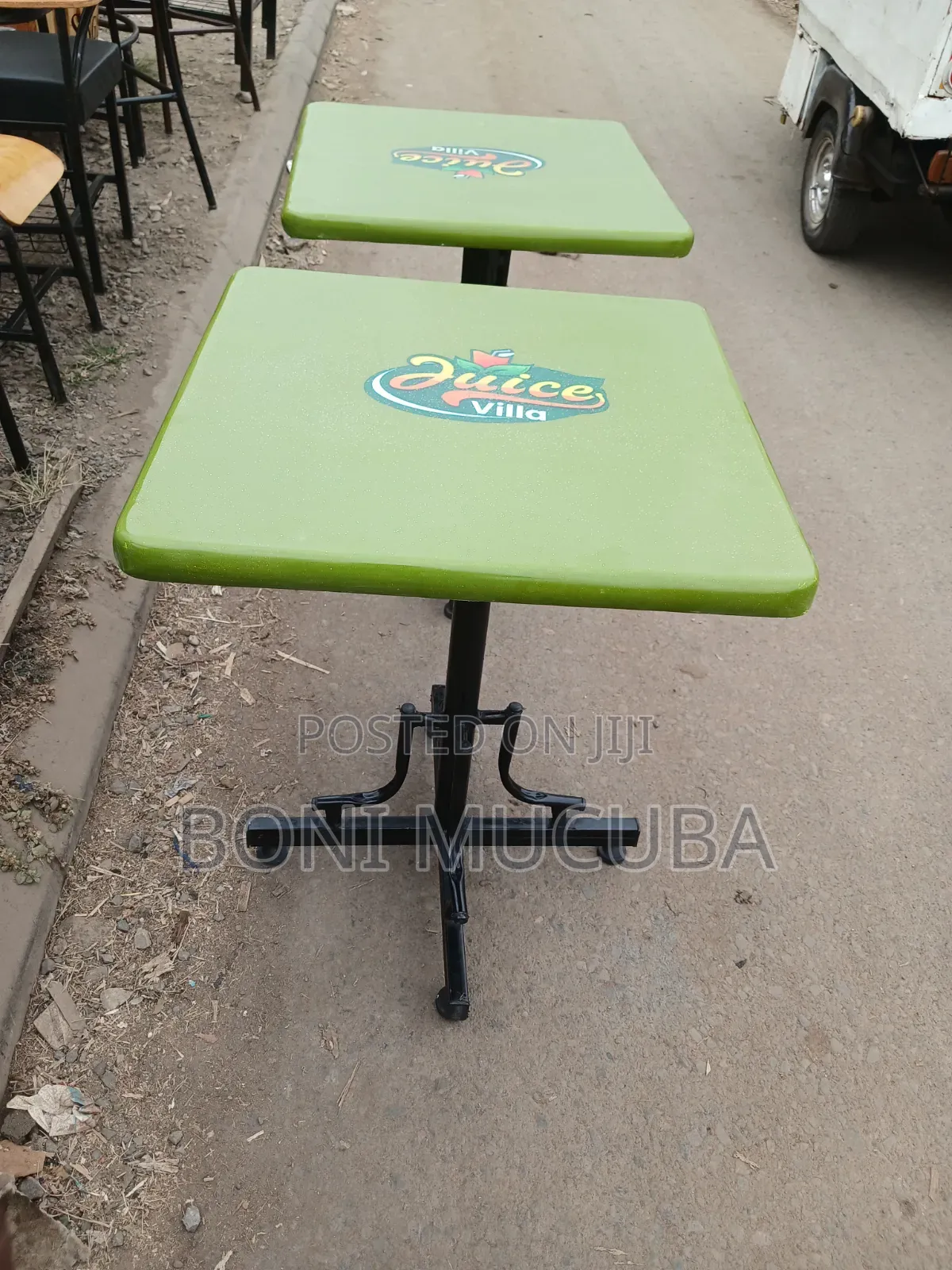 Square Green Tables