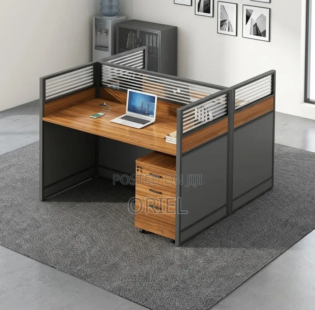 Office Workstation : 2-Seater Modern Staff Workstation