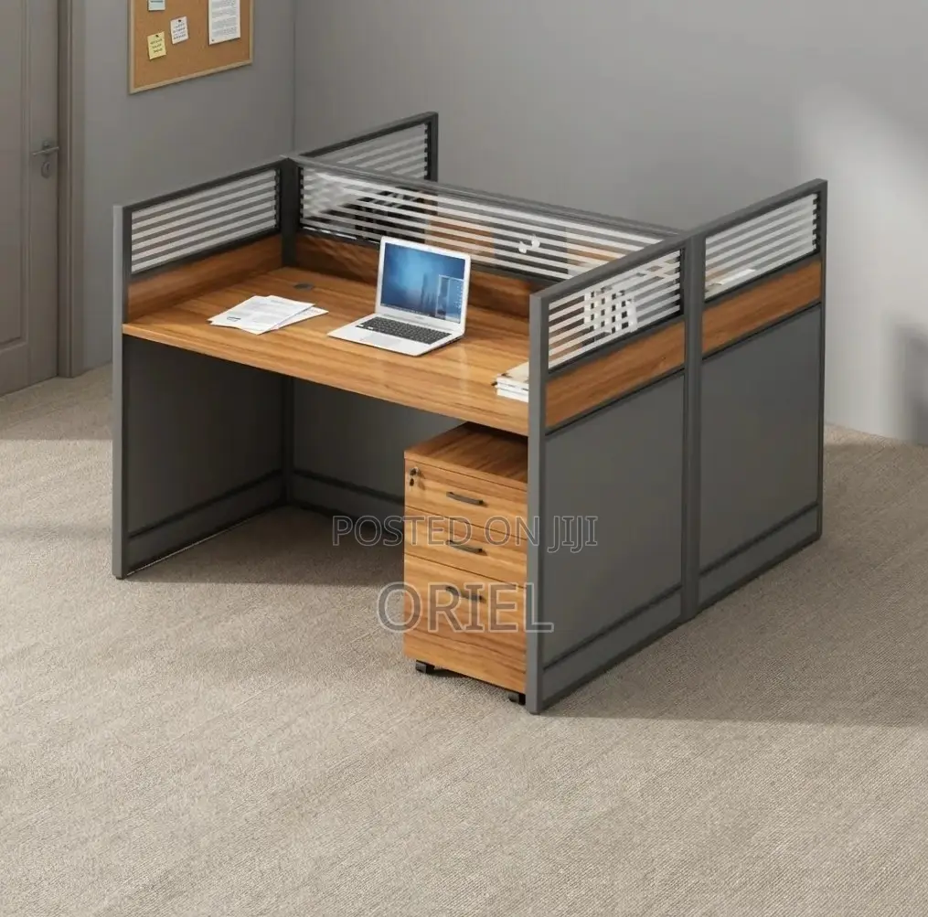 Office Workstation : 2-Seater Modern Staff Workstation