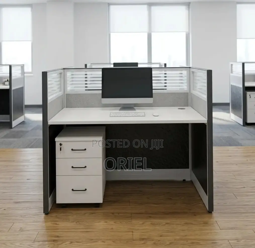 Office Workstation : 2-Seater Modern Staff Workstation