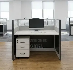 Office Workstation : 2-Seater Modern Staff Workstation