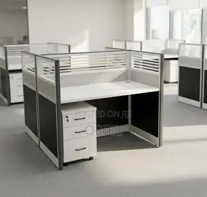 Office Workstation : 2-Seater Modern Staff Workstation