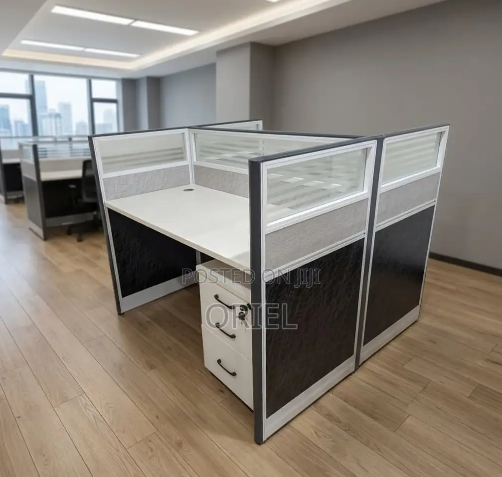Office Workstation : 2-Seater Modern Staff Workstation