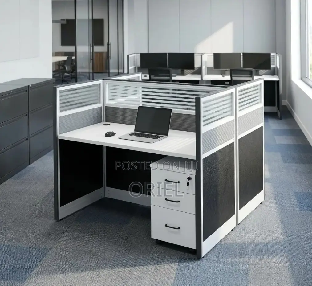 Office Workstation : 2-Seater Modern Staff Workstation