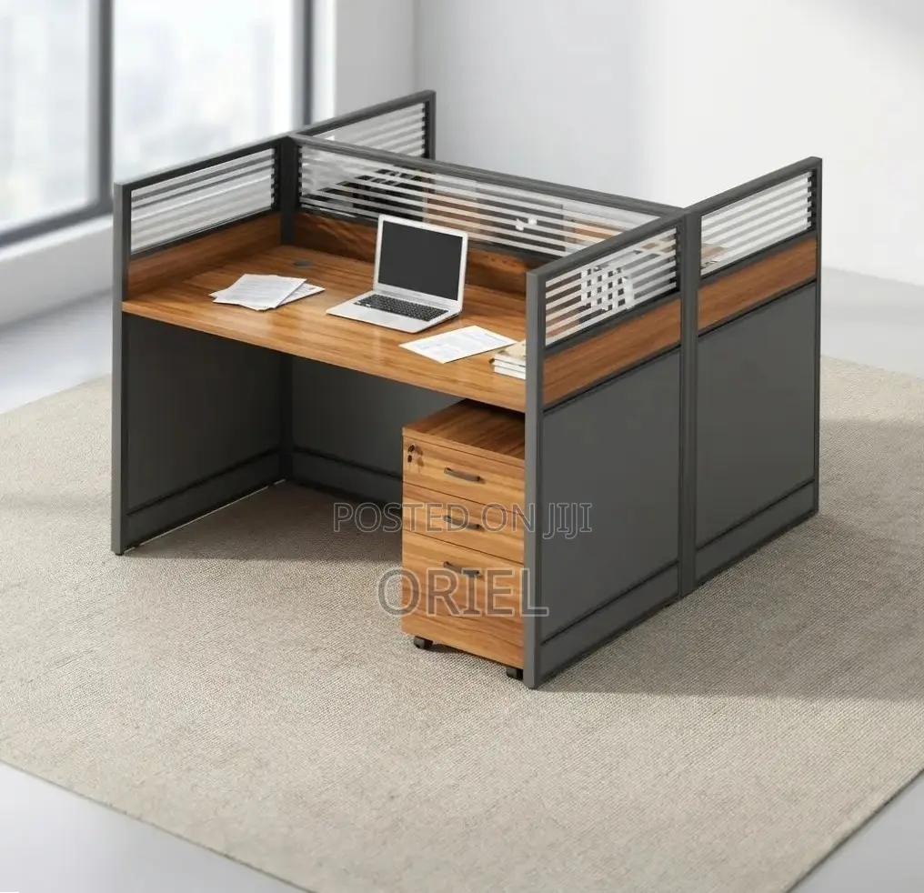Office Workstation : 2-Seater Modern Staff Workstation