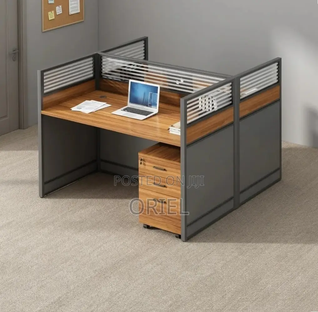 Office Workstation : 2-Seater Modern Staff Workstation