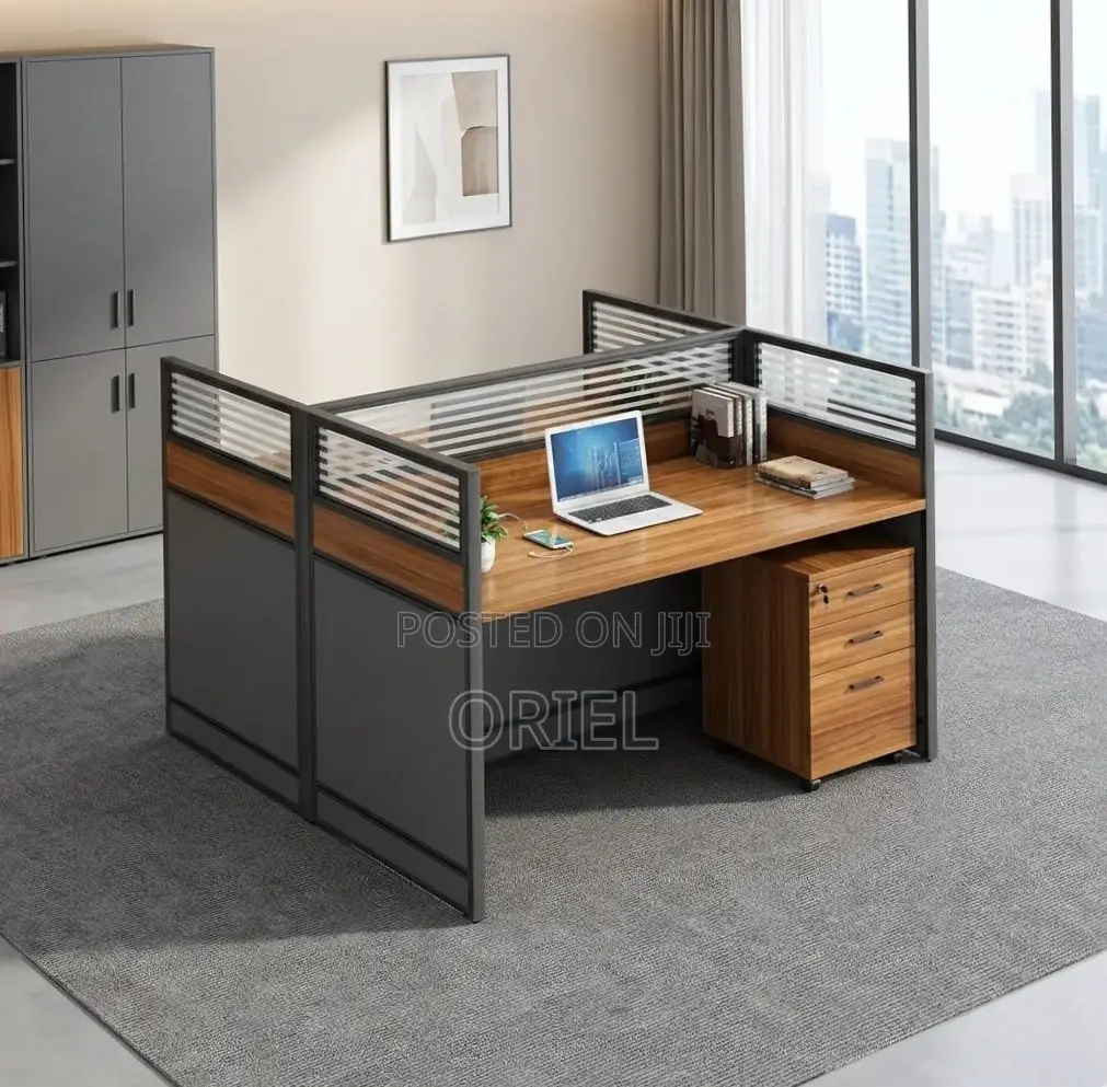 Office Workstation : 2-Seater Modern Staff Workstation