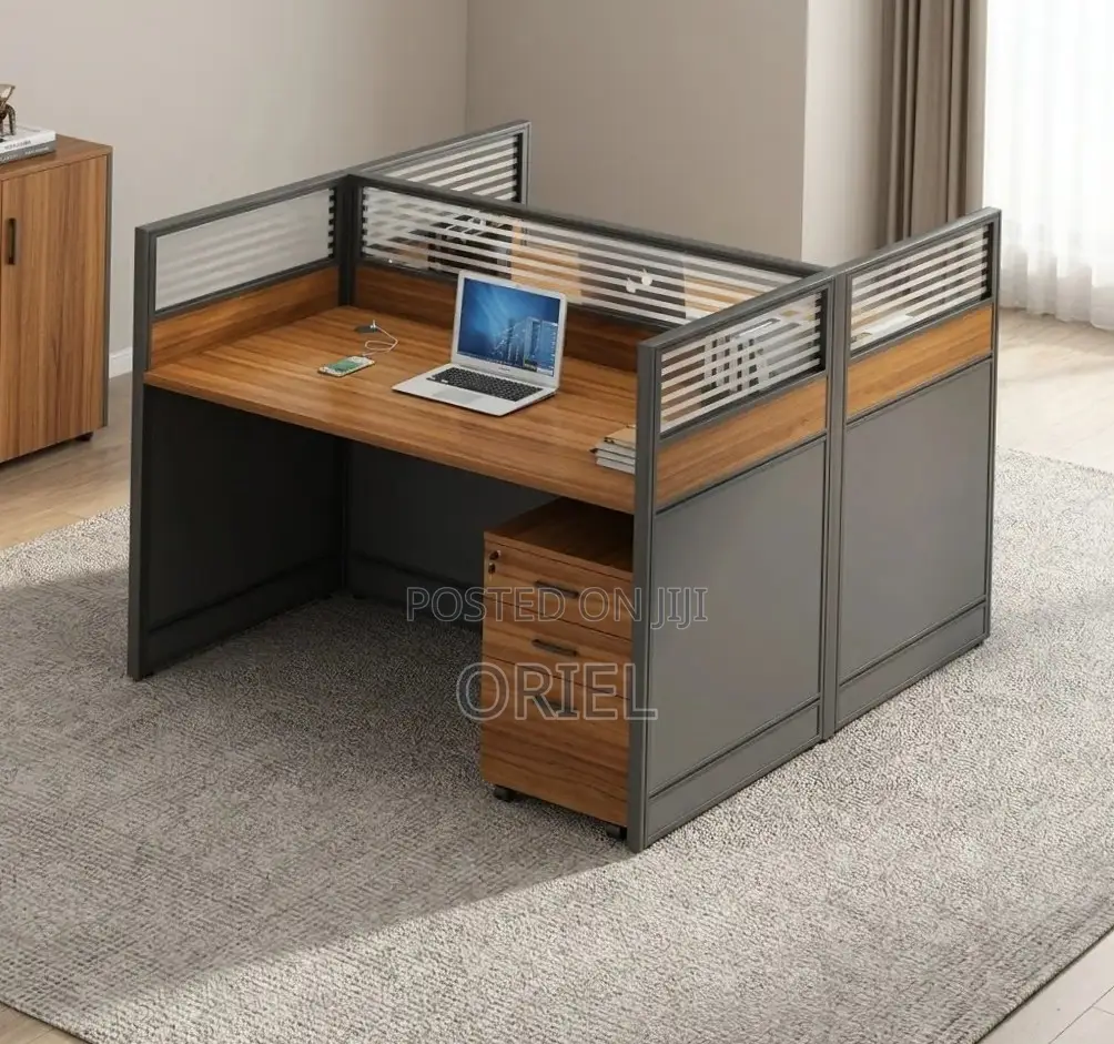 Office Workstation : 2-Seater Modern Staff Workstation
