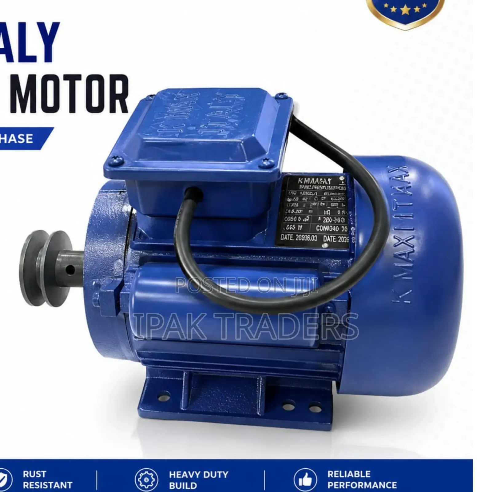 Ax Italy 2HP Single Phase Electric Motor