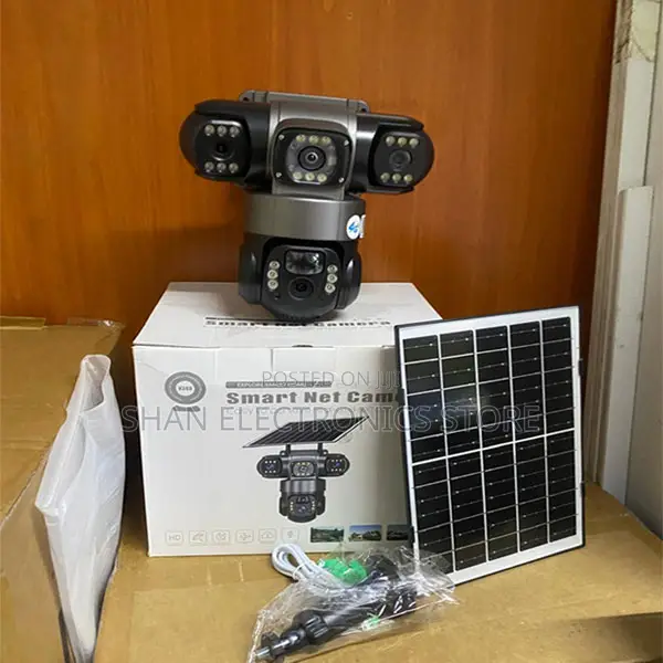 12,000mAh2K Panoramic Video 4G Triple Lens Solar PTZ Cam