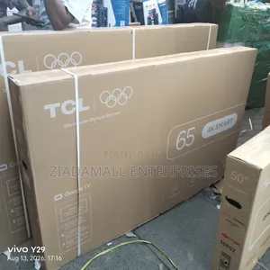 Pay on Delivery+new TCL 65 inches V6D 4K UHD Google TV – Dolby Audio & Smart