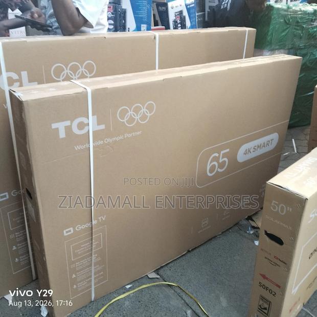 Pay on Delivery+new TCL 65 inches V6D 4K UHD Google TV – Dolby Audio & Smart