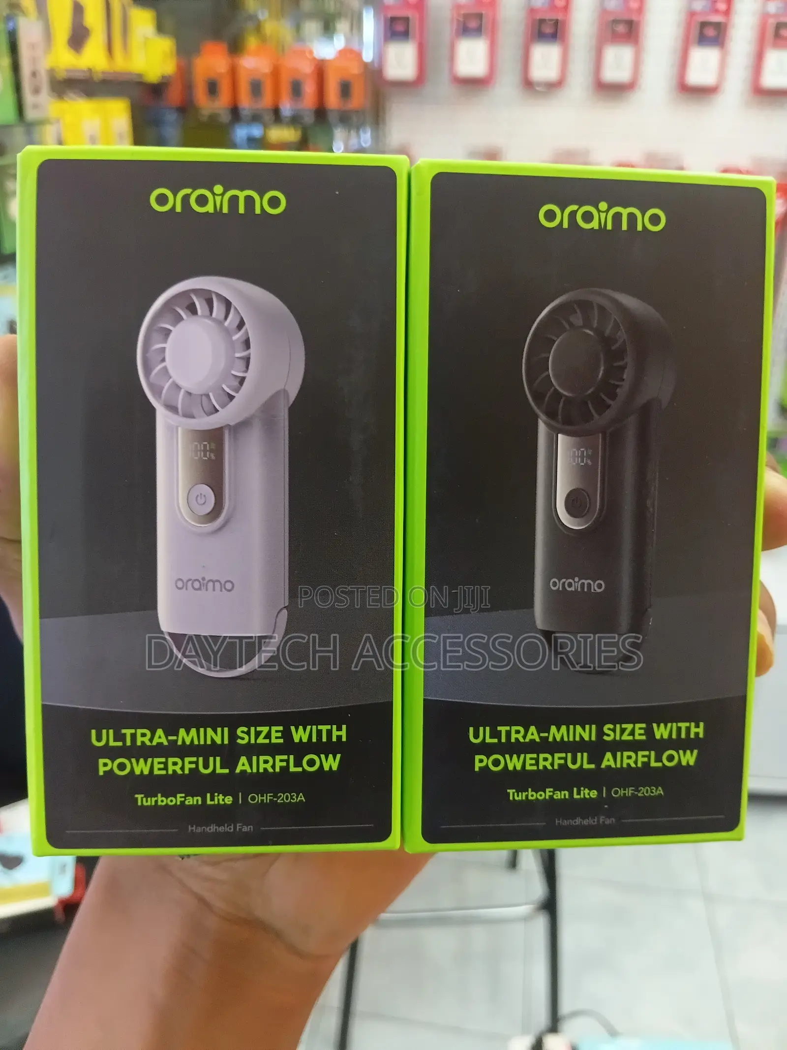Oraimo TurboFan Air Handheld Fan Intense Airflow