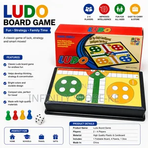 Ludo Board Game Family Strategy Game for Kids and Adults