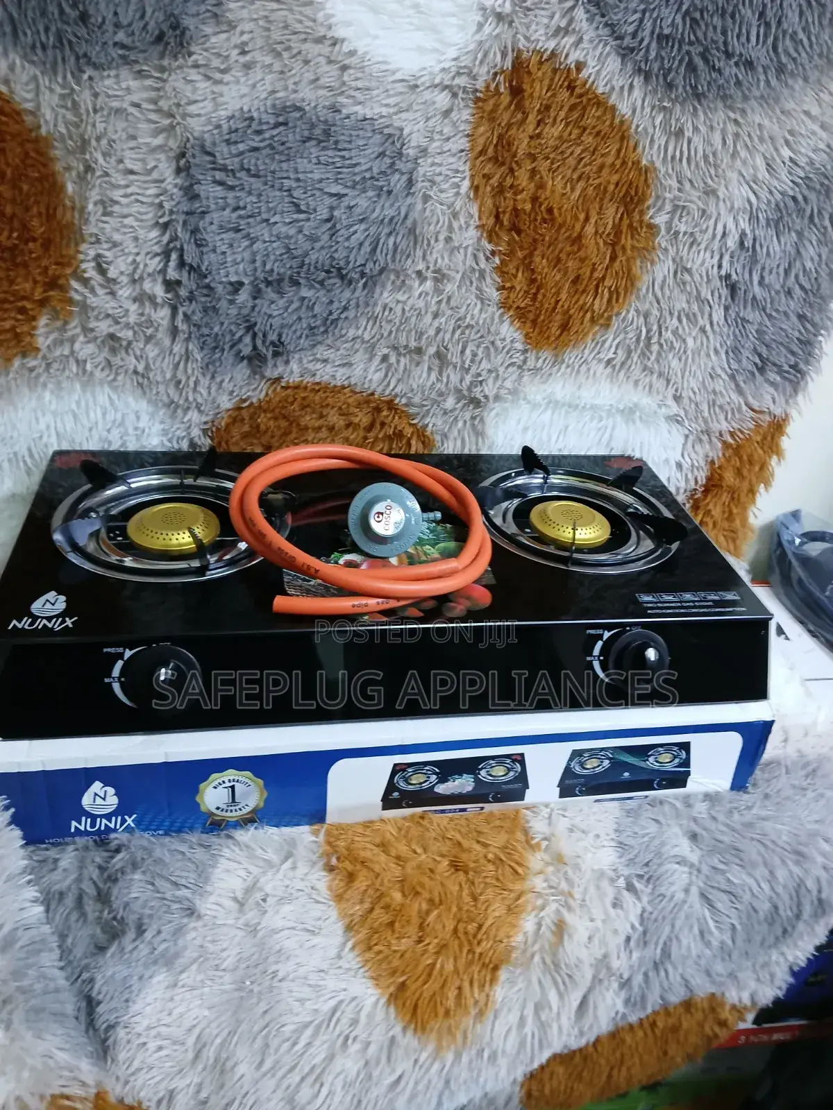 Nunix Glass Top Two Burner