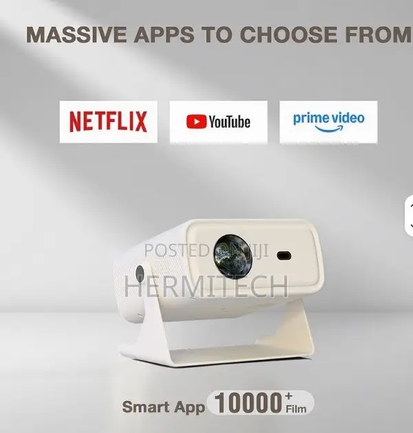 R100 Projector 200-Inch Display With Android 14 and 16GB Storage
