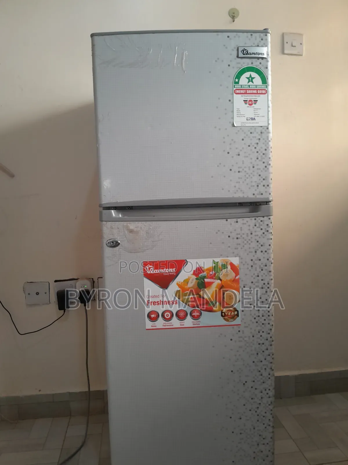 128L Ramtons Double Door Fridge RF/171