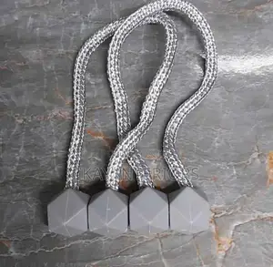 Stylish Magnetic Light Grey and Yellow Tiebacks for Every Room.