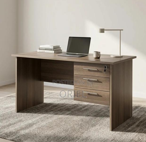 Office Desk : Compact 120CM Study Table With Drawers - thumbnail 3