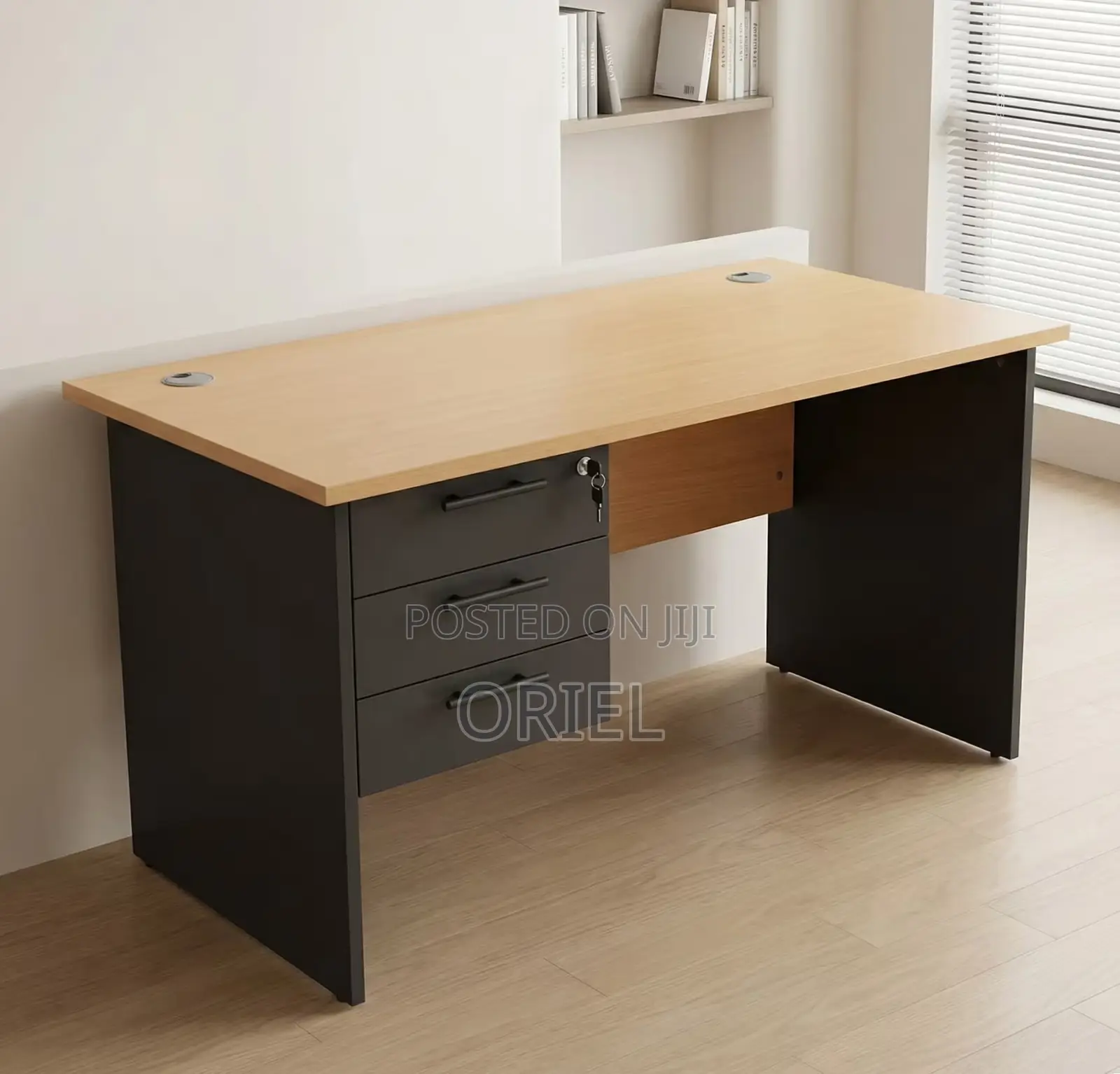 Office Desk : Compact 120CM Study Table With Drawers