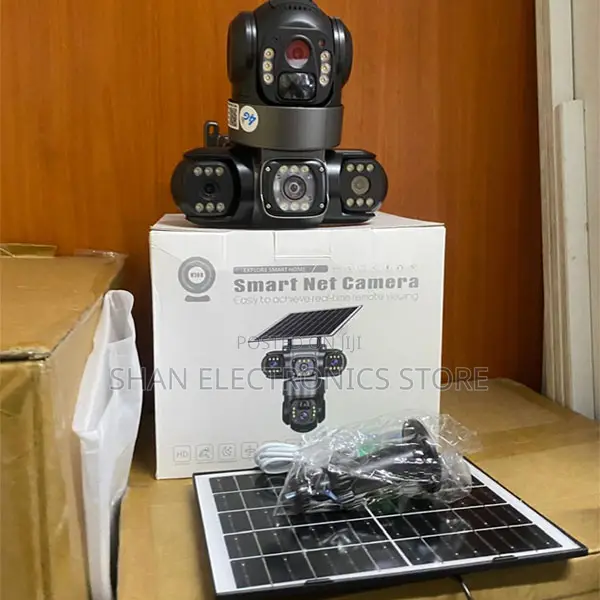 Triple Screen Viewing 4G CCTV Camera 360 Degrees 12MP Full HD