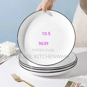 10.5 Japanese Ceramic Dinner Plate/ 6 PC Ceramic Dinner Plate