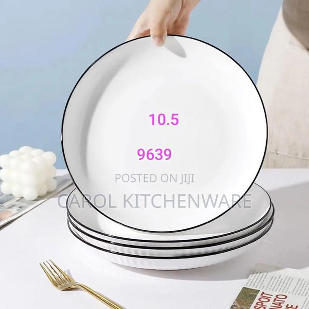 10.5 Japanese Ceramic Dinner Plate/ 6 PC Ceramic Dinner Plate
