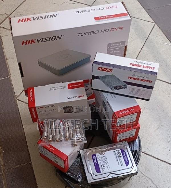 4 Cameras Hikvision DVR CCTV Complete Package