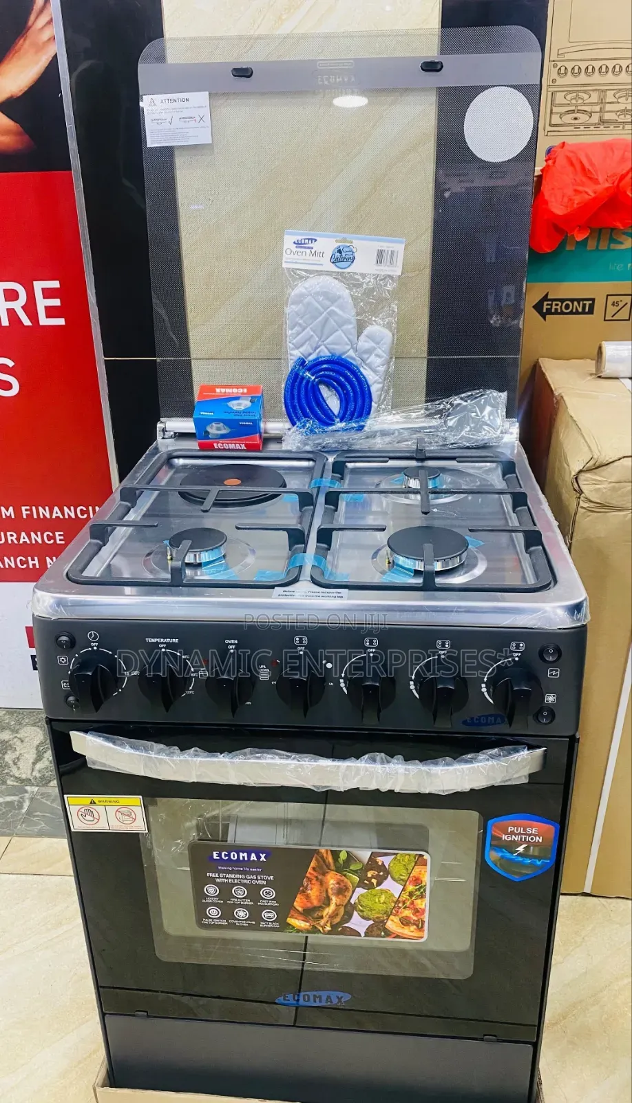 Ecomax 60*60 3+1 Electric Oven With Turbo Fan and Gas Sensor