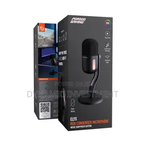 Porodo RGB Microphone,live Streaming, Podcasting Content Creation