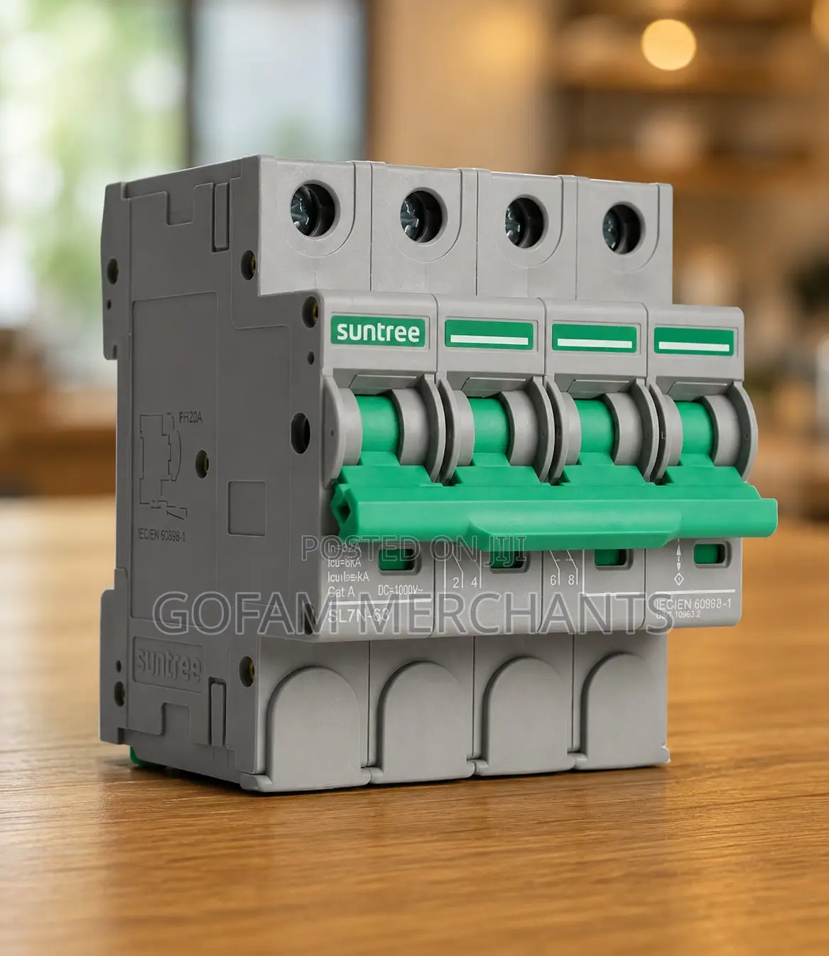 SL7N-63 DC Circuit Breaker 4P 6KA PC Flame Retardant Shell