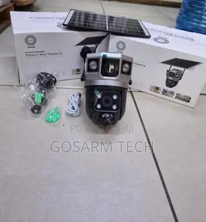 Day and Night Monitoring V380 Dual Lens Solar 4G CCTV Camera