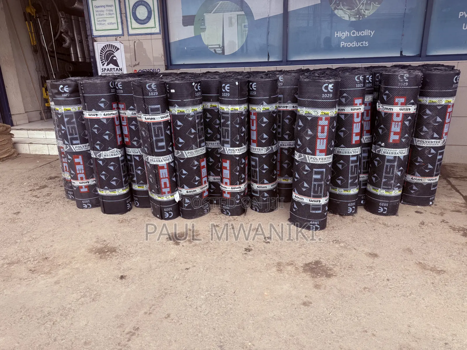4mm App Waterproofing Membrane – Grey Mineral Finish.