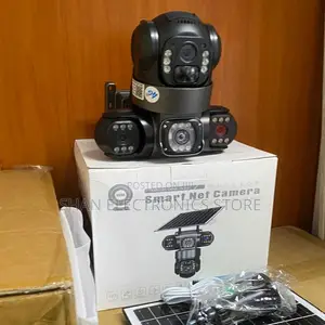 12MP Full HD 360 Degrees 4G Surveillance Triple Lens PTZ Security Cam